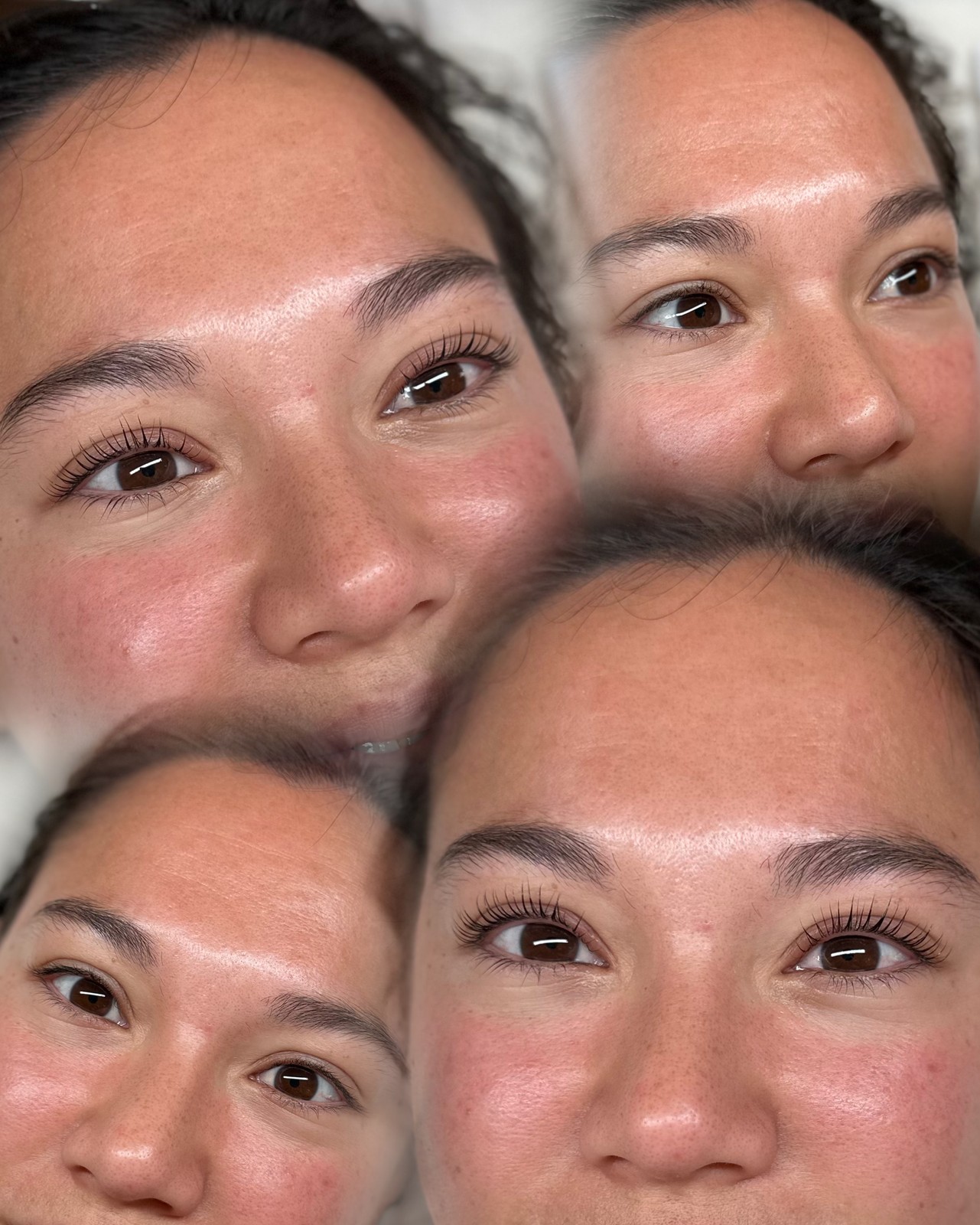 Résultat cils et sourcils, institut Stéphanie Langlois